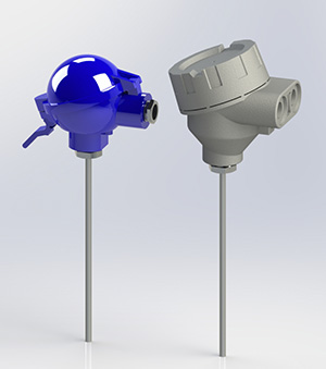 Mineral insulated sensing insert with connection head 12