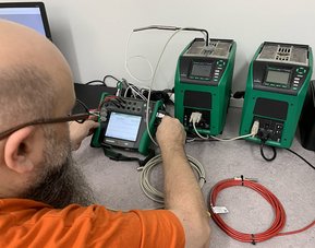 Calibration preparation for temperature sensors.